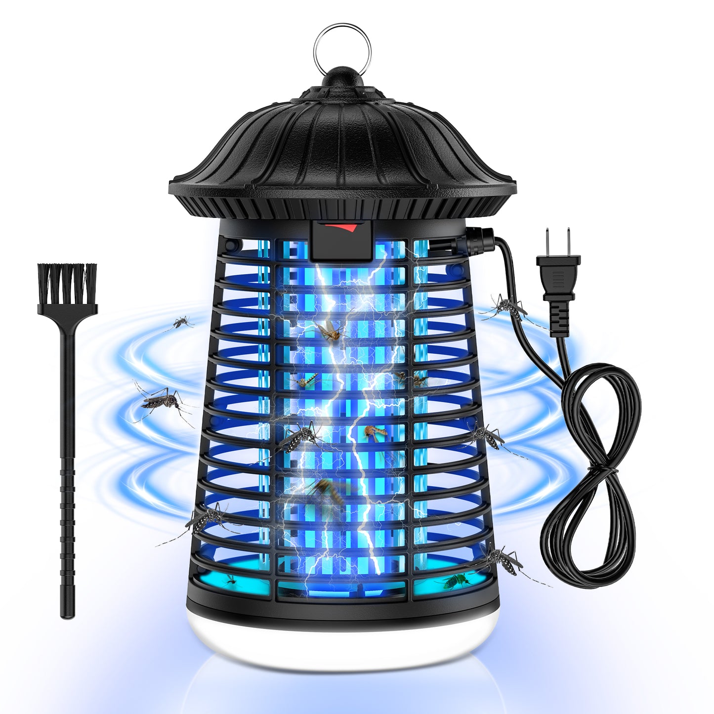 Tensea 4200V Bug Zapper Outdoor Indoor with LED Light, IPX4 Wterproof Mosquito Killer, Electric Fly Zapper, Plug in Mosquito Zapper in for Patio, Garden, Kitchen, Home